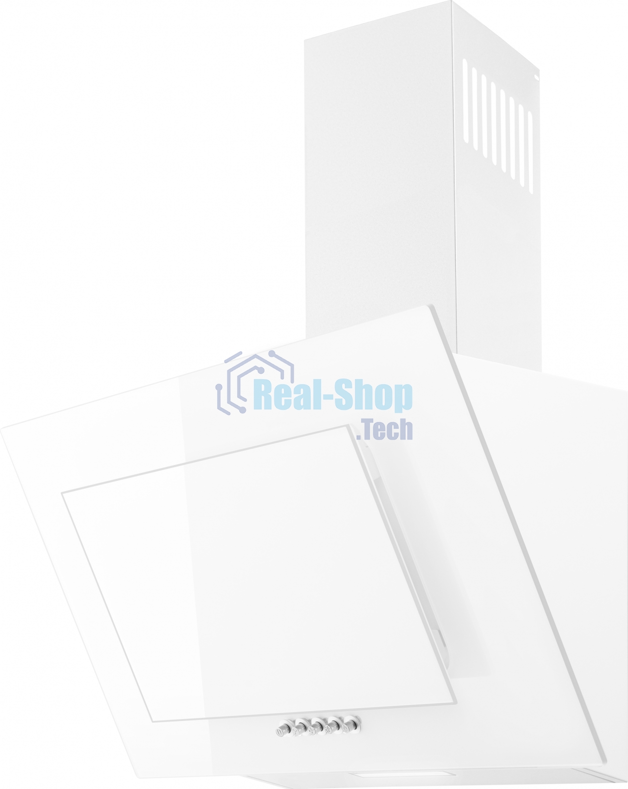 Вытяжка наклонная Weissgauff Zaurak 60 PB белый, 60 см, 900 куб. м/ч, 65 дБ