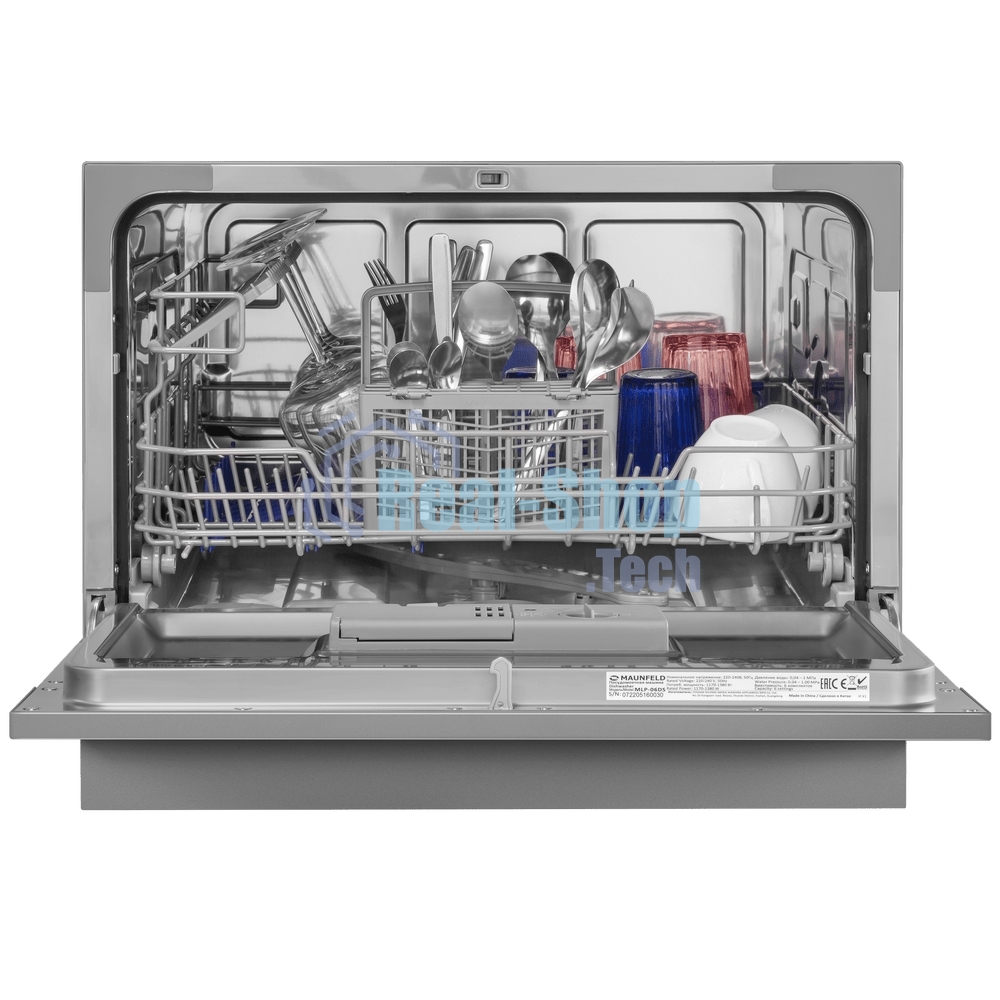 Посудомоечная машина Maunfeld MLP-06DS, серый, 55 см, 6 компл., 49 дБ, класс A+