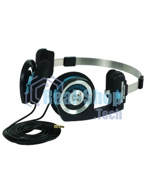 Проводные наушники KOSS Porta Pro Classic черный/голубой, накладные, проводной, складная конструкция