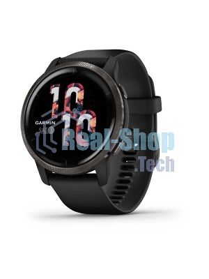 Смарт-часы Garmin Venu 2 AMOLED корп.черный рем.черный (010-02430-11)