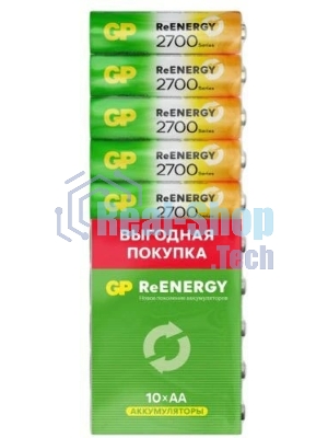 Аккумулятор GP 270AAHCRGY-CRB10 AA NiMH 2700mAh (10шт) спайка