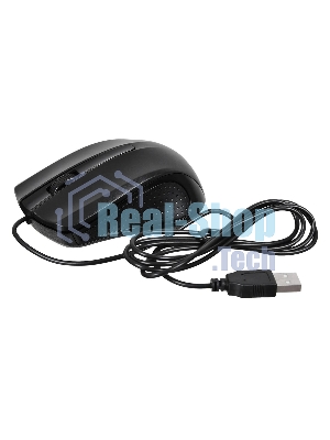 Мышь проводная Acer OMW010 черный, 1200 dpi, USB, кнопки - 3