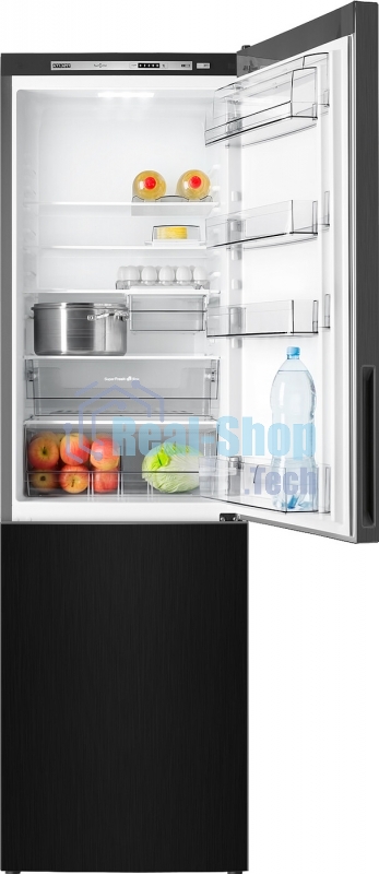 Холодильник Atlant ХМ-4624-151 черный металлик двухкамерный 228/119л морозилка снизу