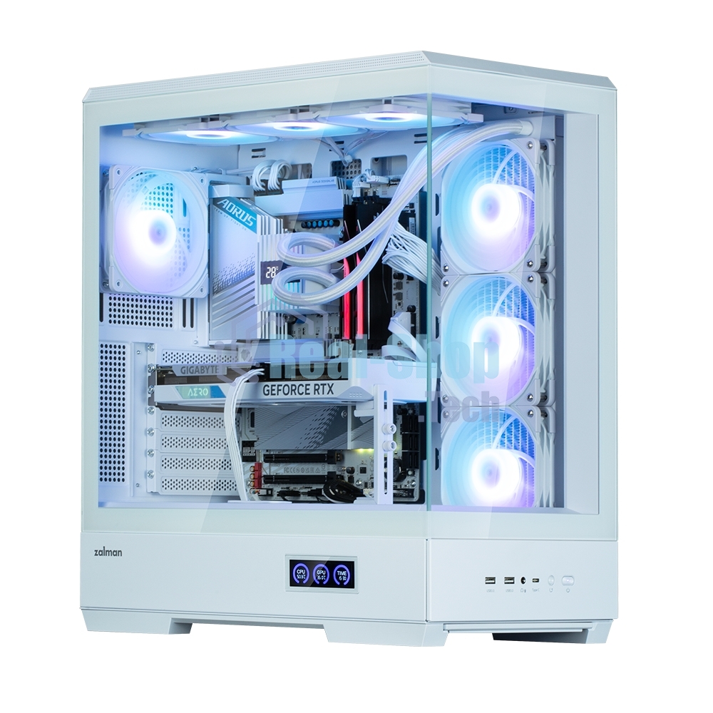 Компьютерный корпус ZALMAN P50 DS, ATX, WHITE, WINDOW, 2x3.5