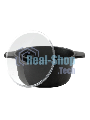 Кастрюля Maunfeld Osvald MF22SVLD03CR универсальная из литого алюминия со стеклянной крышкой, 3 л