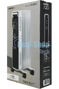 Обогреватель масляный Centek CT-6222-7 (7 секций) белый, 600/900/1500 Вт, 15 м2, 3 режима, термостат