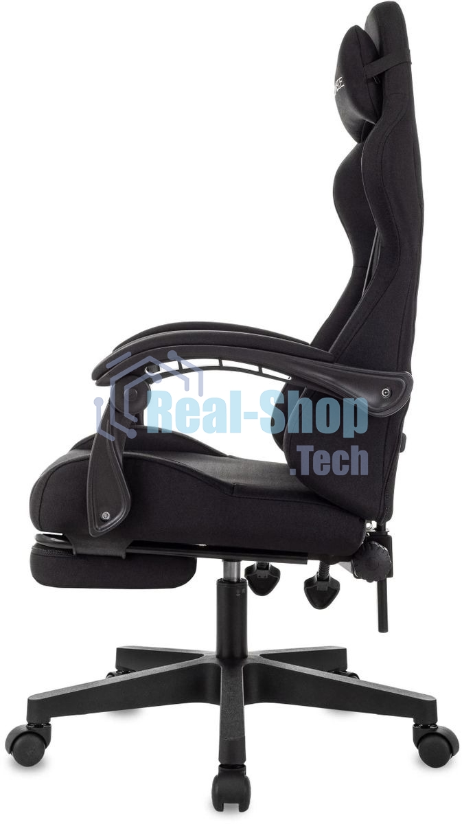 Кресло игровое Zombie Shadow черный Neo Black с подголов. крестов. пластик подст. для ног пластик черный