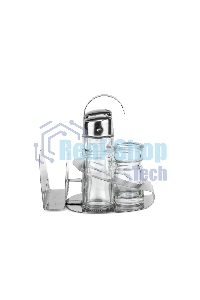 Набор для специй LARA LR08-02 4 предм: солонка, перечница х40 мл, подставка для зубочисток, салфетница