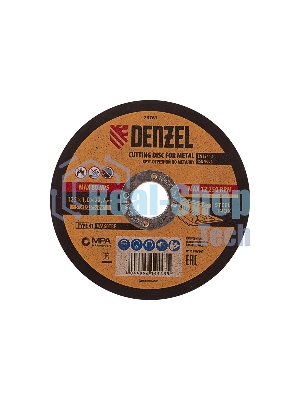 Круг отрезной по металлу Denzel WA60TBF 125х1.0х22.2мм 73761
