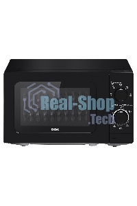 Микроволновая печь BBK 20MWS717MB черный, 20 л, 700 Вт, переключатели - поворотный механизм