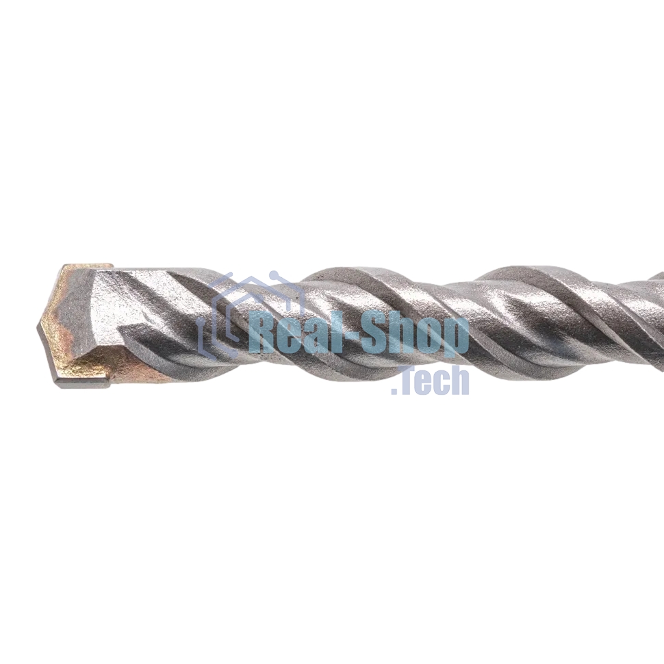 Бур по бетону Denzel двойная спираль, Cobalt W-tip, 12x260 мм, SDS PLUS