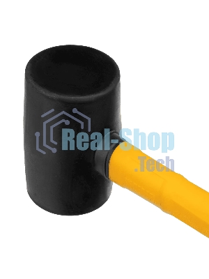 Киянка резиновая Denzel 225 г, черная, фибергласовая рукоятка c TPR покрытием