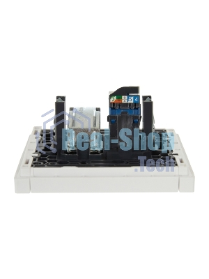 Розетка двойная TV+RJ45 кат.6 IEK FORTE&PIANO FP237 белый