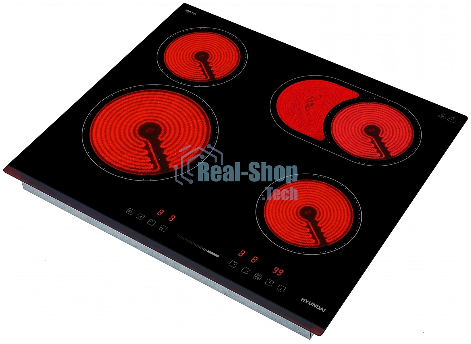 Электрическая варочная панель Hyundai HHE 6672 BG черный