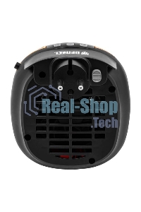 Тепловентилятор керамический Denzel DTFC-700 портативный, черный/желтый, 700 Вт, 10 м2, цифровой термостат