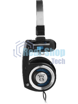 Проводные наушники KOSS Porta Pro Classic черный/голубой, накладные, проводной, складная конструкция