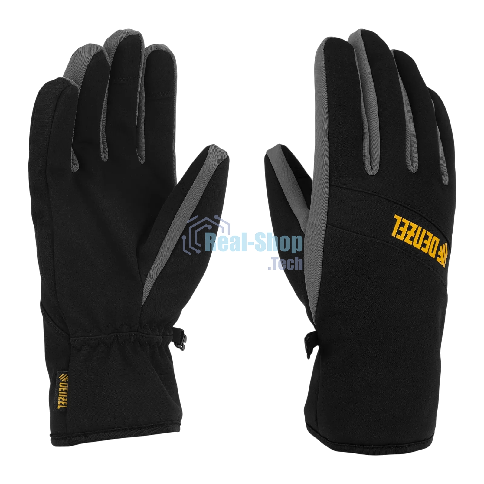 Перчатки универсальные Denzel 68090 двойные, работа с сенсорным экраном, размер 9