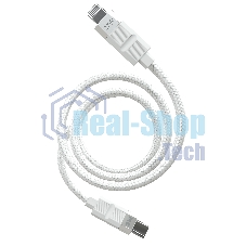 Дата-кабель MORE CHOICE (4620202555045) K87ia USB 3.0A PD 27W для Lightning ng 8-pin Type-C - 1м, белый
