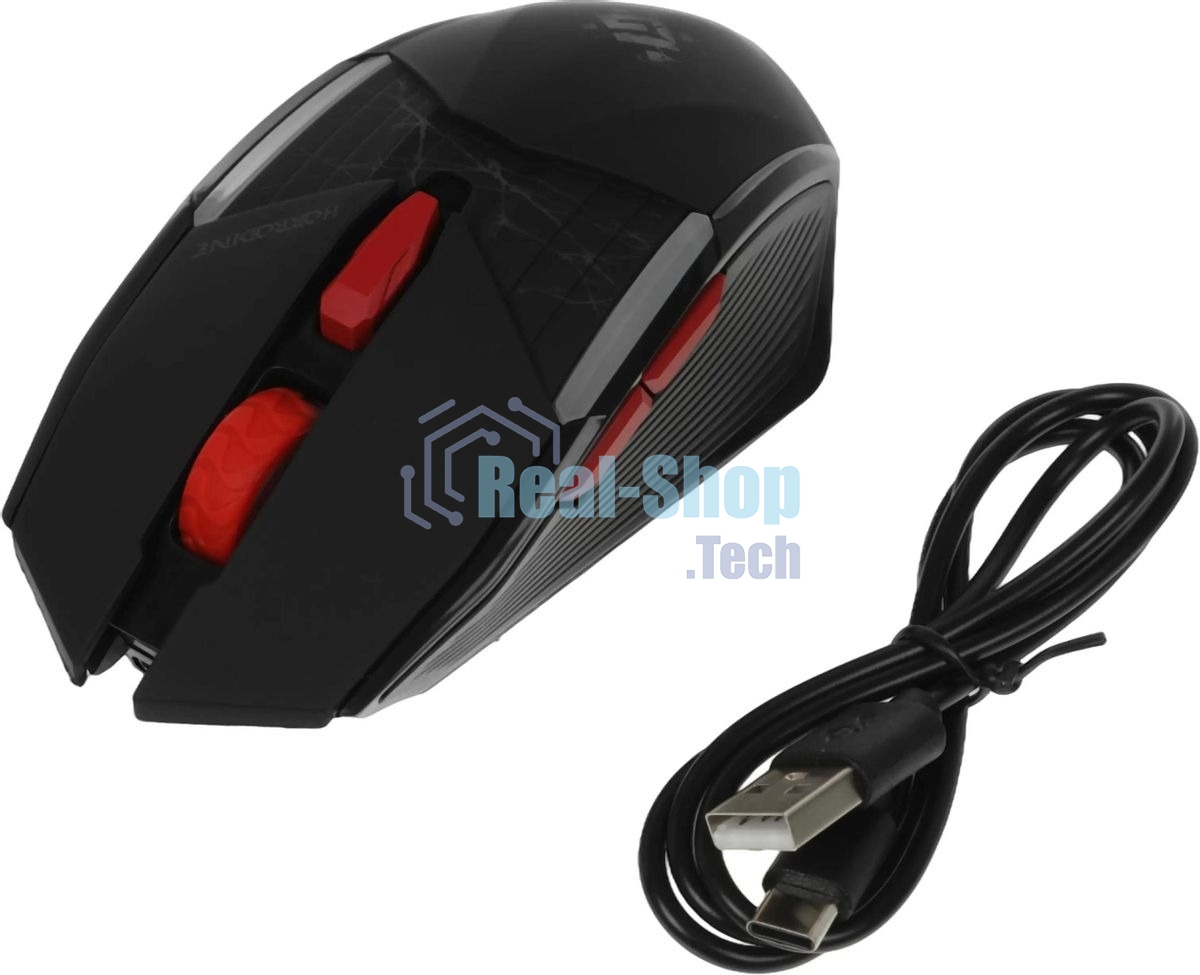 Мышь беспроводная Defender Horrodine GM-237 черный, 3200 dpi, радиоканал, USB, кнопки - 6