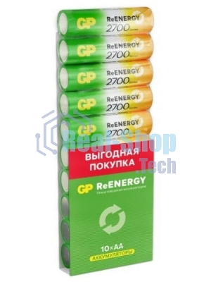 Аккумулятор GP 270AAHCRGY-CRB10 AA NiMH 2700mAh (10шт) спайка
