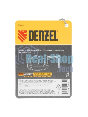 Струбцина Denzel G-образная, усиленная, 200 мм