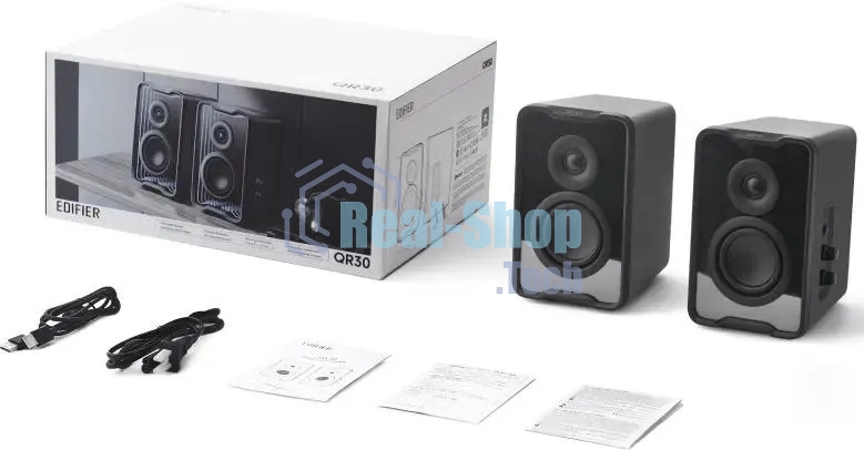 Акустическая система Edifier QR30 2.0 черный 30Вт
