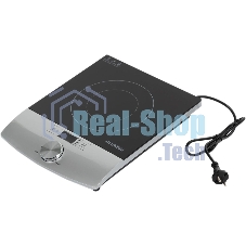 Плита настольная электрическая Hyundai HYC-0102 серебристый/черный стеклокерамика