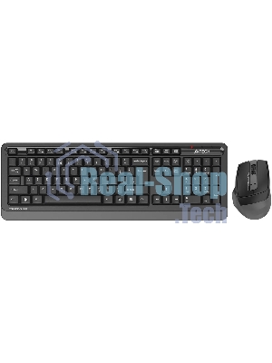 Комплект клавиатура+мышь A4Tech FStyler FG1035 беспроводной, USB, 2000 DPI, чёрный/серый