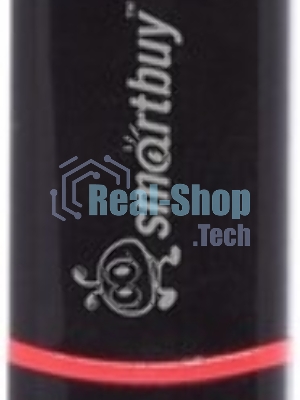 Флешка USB Smartbuy Crown black (SB32GbCRW-K), 32Gb, USB 2.0, R/W 15/5, черный/красный