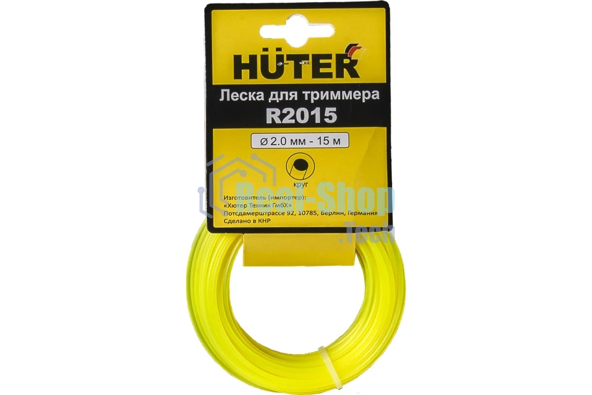 Леска для садовых триммеров Huter R2015 d=2мм L=15м для Huter GET-1200SL (71/1/9)
