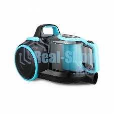 Пылесос BQ VC1810C черный/голубой, 380/1800 Вт, уборка сухая, пылесборник циклон, 2.5 л