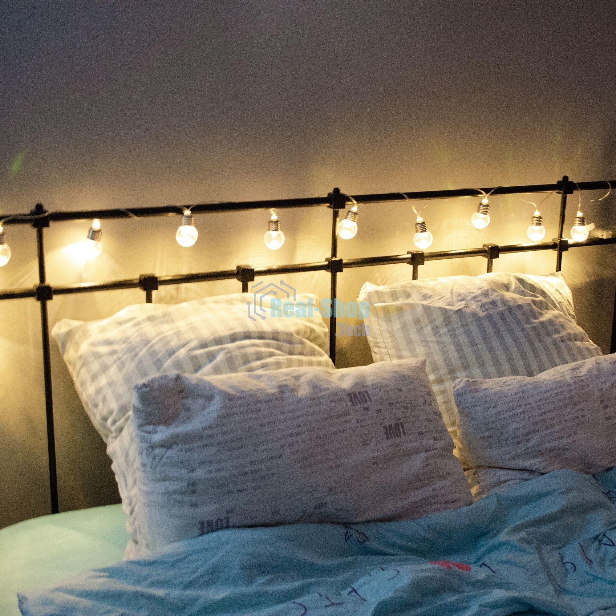 Гирлянда светодиодная Uniel Лампочки ретро на батарейках 3AA (не в/к) 18м 10 светодиодов теплый белый свет ULD-S1800-010/STB/3AA WARM белый IP20 RETRO BULBS