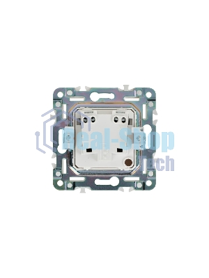 Розетка SKANDY 10А без заземл. без защ. шторок SK-R02W арктич. бел. IEK SK-R10-10-K01