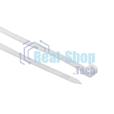 Хомут кабельный 7.2х300 нейл. бел. (уп.100 шт) EKF plc-c-7.2x300