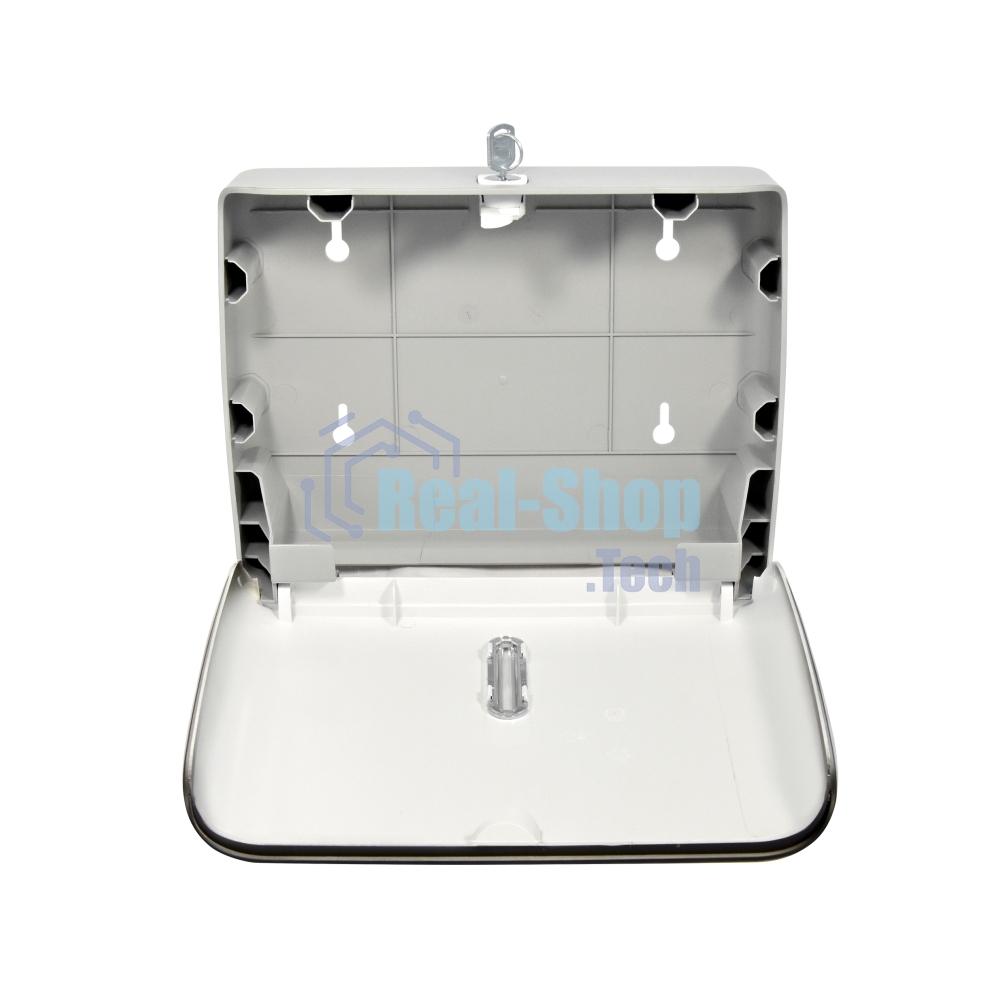 Диспенсер бумажных полотенец Puff-5145Bl черный, с замком, ABS-пластик