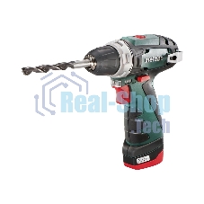 Дрель-шуруповерт Metabo PowerMaxx BS 600080500, 12 В, 2 Ач, 34 Нм, щеточный