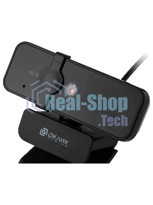 Веб-камера OKLICK OK-C21FH 1920x1080, 30 кадр/с, USB, микрофон (шумоподавление), крепление на мониторе