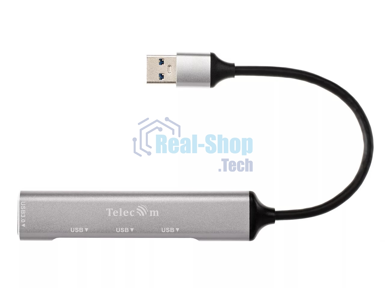 Переходник USB 3.0 -->USB3.0+3 USB2.0, Aluminum Shell, 0.2м Telecom TA308U