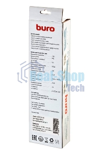 Сетевой фильтр Buro 600SH-16-5-B 5 м (6 розеток) черный (коробка)