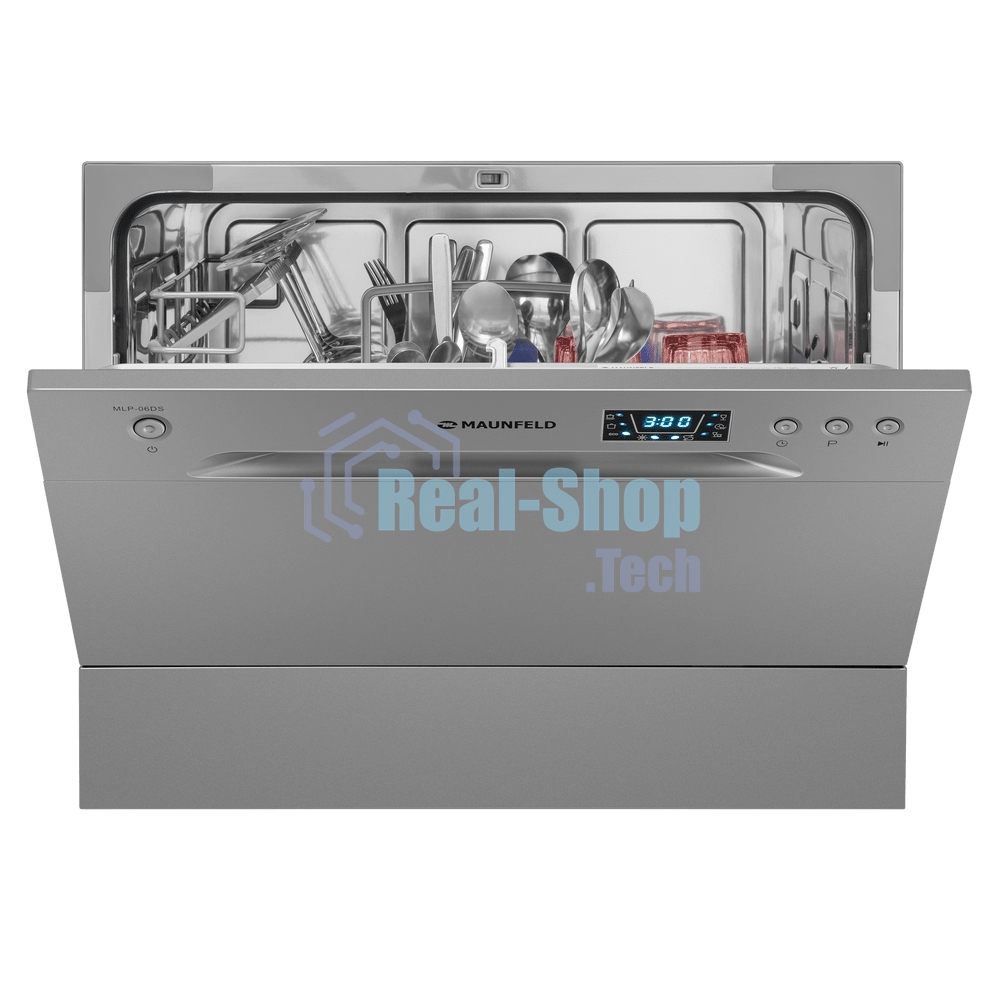 Посудомоечная машина Maunfeld MLP-06DS, серый, 55 см, 6 компл., 49 дБ, класс A+