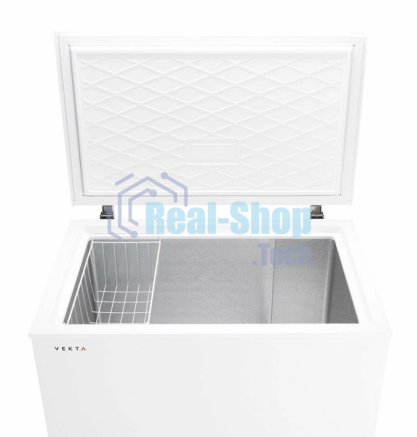 Морозильный ларь Vekta FR-270W02, белый, 270л, 1 камера, 960*635*858 мм, полезный объем 249 л.