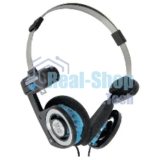 Проводные наушники KOSS Porta Pro Classic черный/голубой, накладные, проводной, складная конструкция