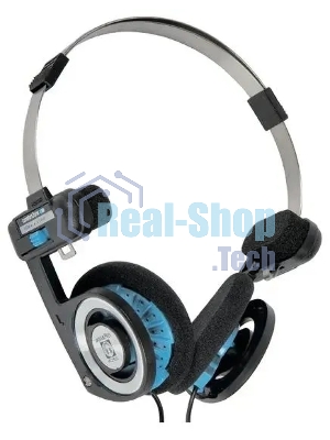 Проводные наушники KOSS Porta Pro Classic черный/голубой, накладные, проводной, складная конструкция