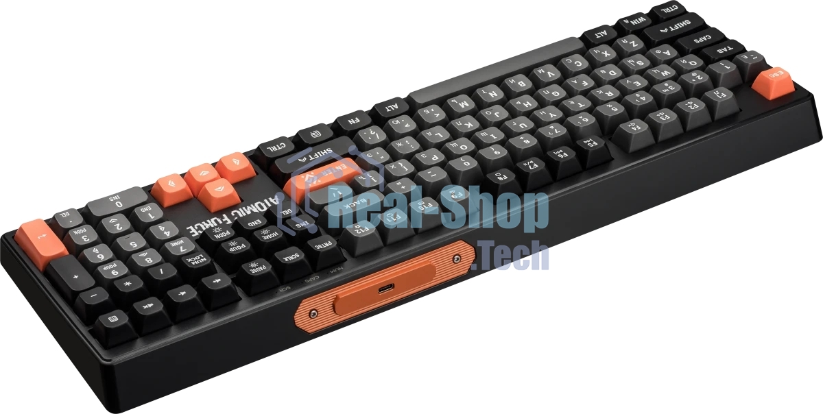 Клавиатура проводная игровая Defender Atomic Force GK-005 RU,чер/сер,108кн+FN,радуж,1.5м