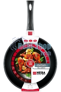 Сковорода НЕВА-МЕТАЛЛ L 08124i литая 24 см