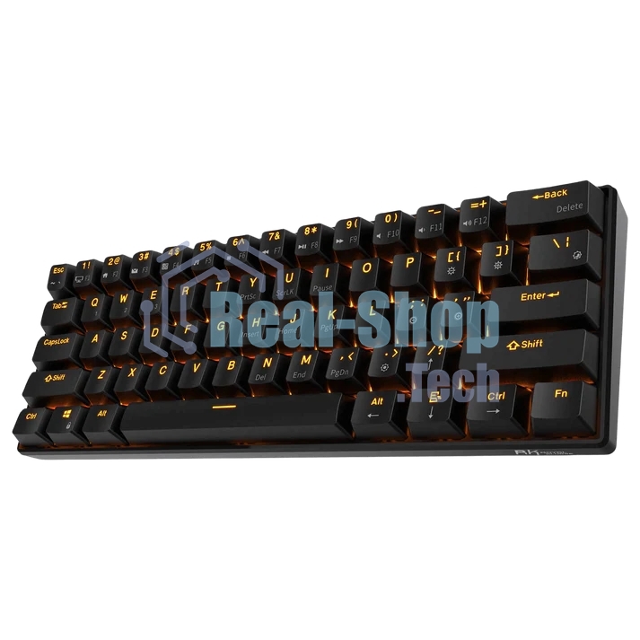 Клавиатура беспроводная Royal Kludge RK61 Brown switch черный