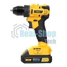 Дрель-шуруповерт Deli DC120, Аккумуляторная, 20В, 2 АКБ, Сумка