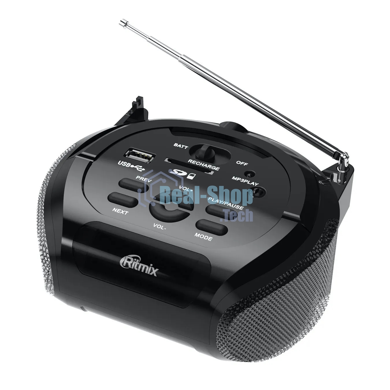 Магнитола RITMIX RBB-100BT black-silver