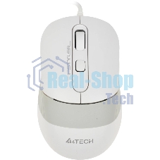 Мышь проводная A4Tech Fstyler FM10 белый/серый, 1600 dpi, USB, кнопки - 4