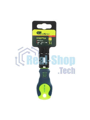 Отвертка Сибртех PH2 х 38 мм, CrV, двухкомпонентная рукоятка